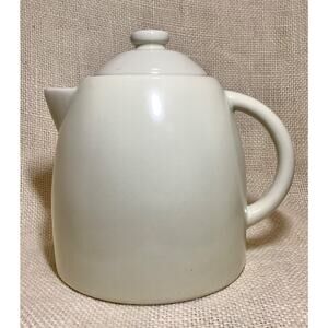 STARBUCKS 2011 simple plain bisque cream small teapot